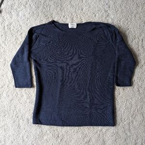 Aritzia Wilfred navy sweater XS